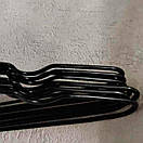 Силіконові плічки вішалки металеві посилені для одягу 700 гр упаковка 10 шт, фото 3