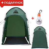 Тент для туалета или душа КЕМПИНГ WC-TENT (150х150х225см), зеленый