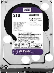 Жорсткий диск Western Digital Purple 2TB 64MB WD20PURZ 3.5 SATA III