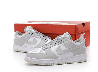 Чоловічі Кросівки Nike SB Dunk Low White Grey 40-41-42-43-44-45