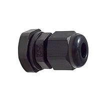 Сальник pg7 кабельний ввід d3-6мм IP68 чорний Techno Systems