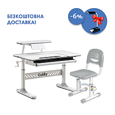 Парта-трансформер Cubby Tulipa Grey + крісло FunDesk SST3L Grey