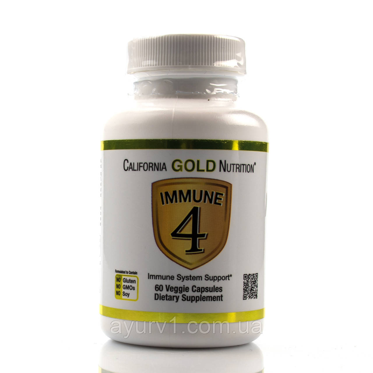 Імуні 4, Immune 4, California Gold Nutrition 60 veg.caps