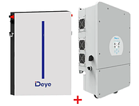 Станция Deye SUN-6KSG01LP1-EU + Deye, LiFePo4/ 6,14 kw Гибридный сварочный инвертор Солнечные электростанции