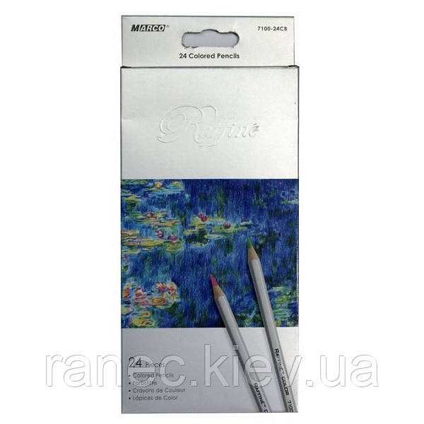 Олівці кольорові Marco 7100-24CB 24 кольору D2,9 мм. шестигранні Raffine