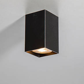 Точковий накладний світильник на 50Вт метал чорний 9.5х6 см, фото 2