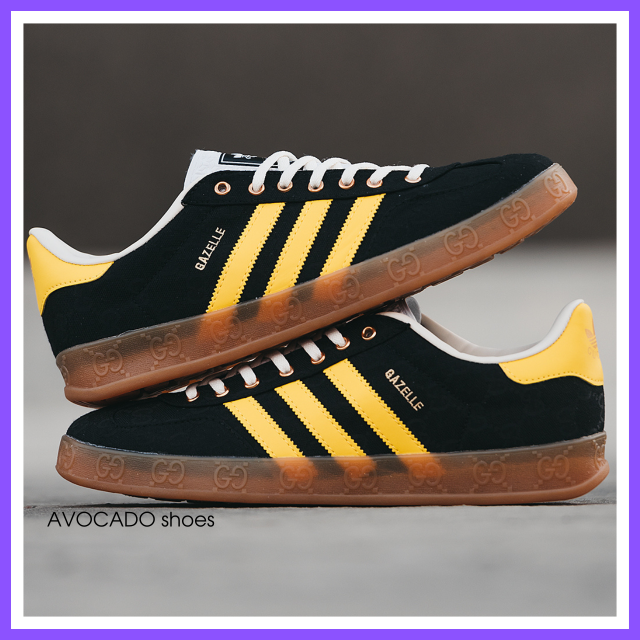 Adidas Gucci x Gazelle black yellow