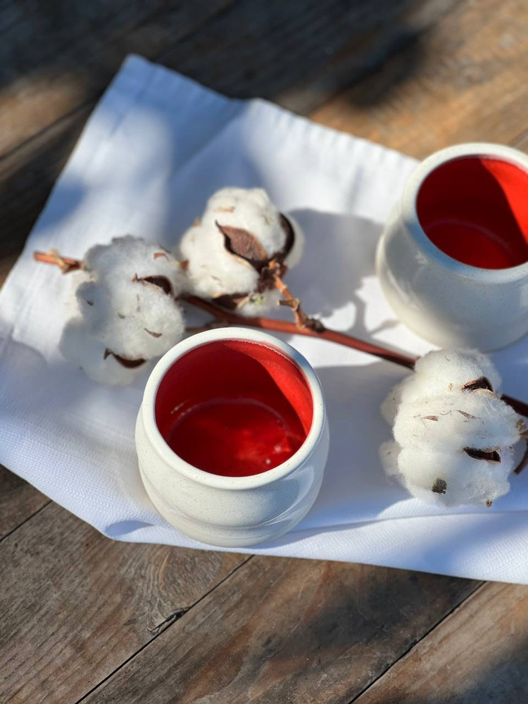 Чашка Cupping bowl 160 мл, «Капучино red»