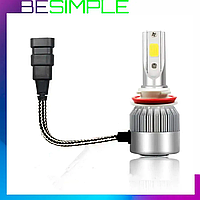 Автомобильная LED лампа 1 шт C6 H11, 30 Вт / Светодиодная лампочка для авто