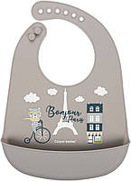 Дитячий слинявчик силіконовий Canpol babies 74/027 bei Bonjour Paris з кишенькою (5901691852341)
