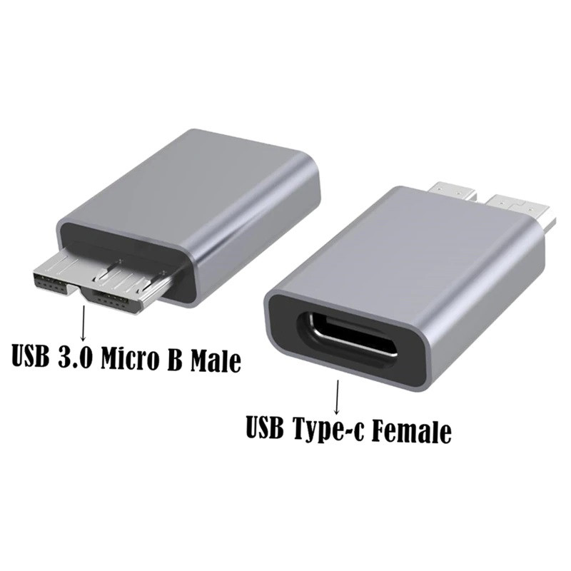 Перехідник адаптер USB Type C Female — Micro USB 3.0 Type B Male