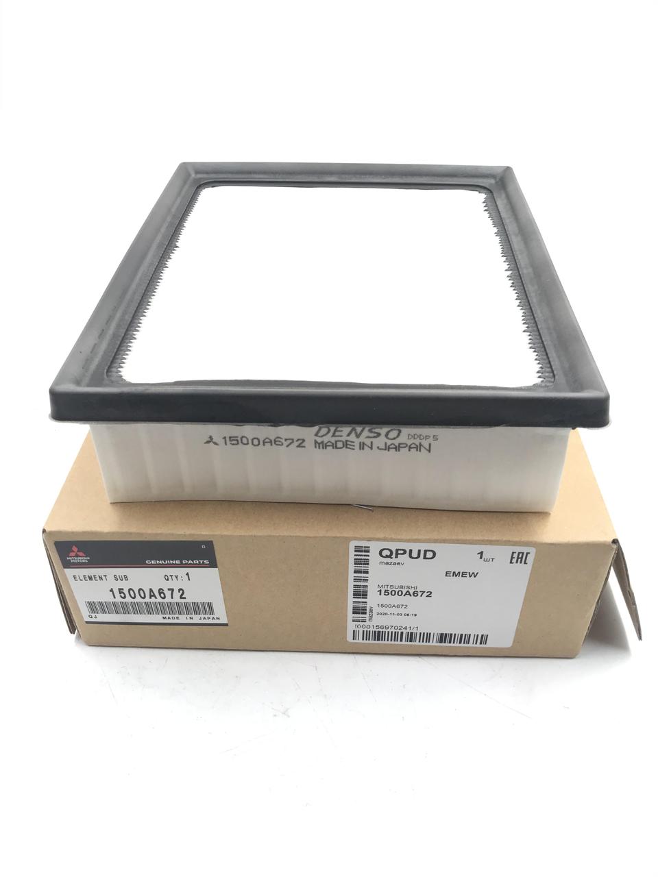 Фільтр повітряний, оригінал 1500A672 Мітсубісі АСХ, Лансер Х, Аутлендер III, Екліпс Кросс 2007-2024