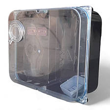 Бокс обліку пластиковий (ТРИФАЗНИЙ) прозорий КДЕ 3 Дніпро (великий), фото 3