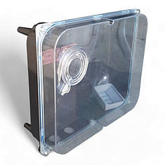 Бокс обліку пластиковий (ТРИФАЗНИЙ) прозорий КДЕ 3 Дніпро (великий), фото 1