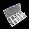 Прозорий органайзер, контейнер для бісеру, страз, дрібних деталей на 10 ячеєк, фото 2