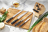 Набор кухонных ножей в колоде Дейтон, из нержавеющей стали, состоит из 7 предметов, отличный подарок жене