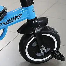 Велосипед триколісний Turbotrike M 3648-4 (колеса з підсвіткою, регульоване сидіння, пляшечка), фото 4