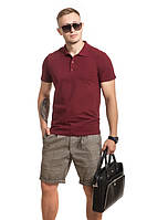 Мужская футболка Polo Поло, мужская хлопковая футболка поло с воротником