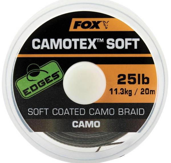 Повідцевий матеріал в обплетенні Fox Edges Camotex Soft 20lb 20m