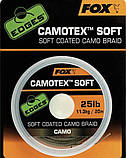 Повідцевий матеріал в обплетенні Fox Edges Camotex Soft 25lb 20m, фото 2