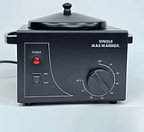 Воскоплав банковий для депіляції Wax Heater Black 500 мл, фото 2