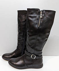 STTOPA демі. Висота 40 см. Розміри 39-25,5 см. Чоботи з натуральної шкіри шкіряні. 246-4044 Чорні