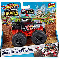Машинка Hot Wheels Monster Trucks Roarin Wreckers 1:43 Монстер Тракс Червона