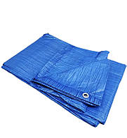 Тент (полог) "Blue" 6x8м от дождя, ветра, для создания тени, полипропиленовый,тарпаулиновый.
