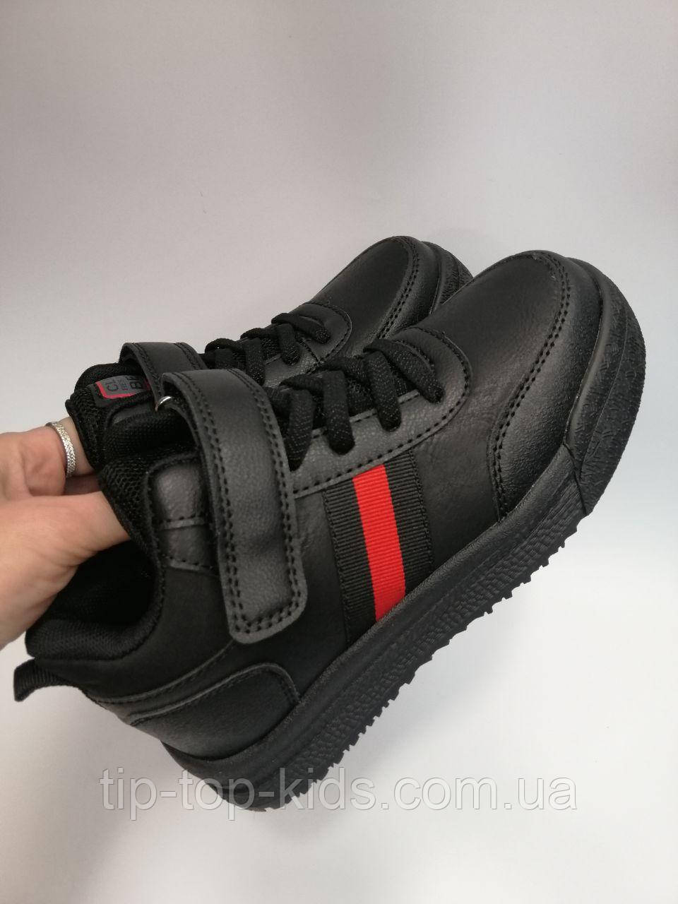 Кросівки для хлопчика Clibee 201 bl-red чорні р.34, фото 1