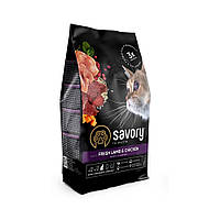 Savory Adult Cat Steril Fresh Lamb & Chicken - корм з ягняти та курки для дорослих стерилізованих котів 8кг
