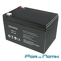 Аккумуляторная батарея SUNREX SR12-12, Емкость: 12Ah, 12V, 3.38kg, AGM battery, размеры: 151х99х96мм (ИБП UPS)