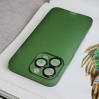 Зеленый пластиковый чехол для iPhone 14 Pro Max с защитой камеры, легкий тонкий