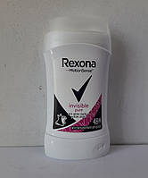 Твердий дезодорант антиперспірант Rexona Pure Invisible 40 мл. 48годин