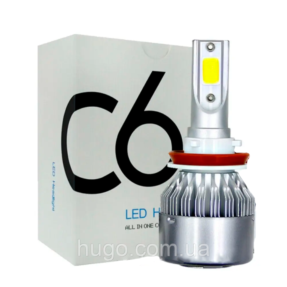 Комплект LED ламп 1 шт C6 H11, 30 W / Автомобільні світлодіодні лампи / Автолампи, фото 1