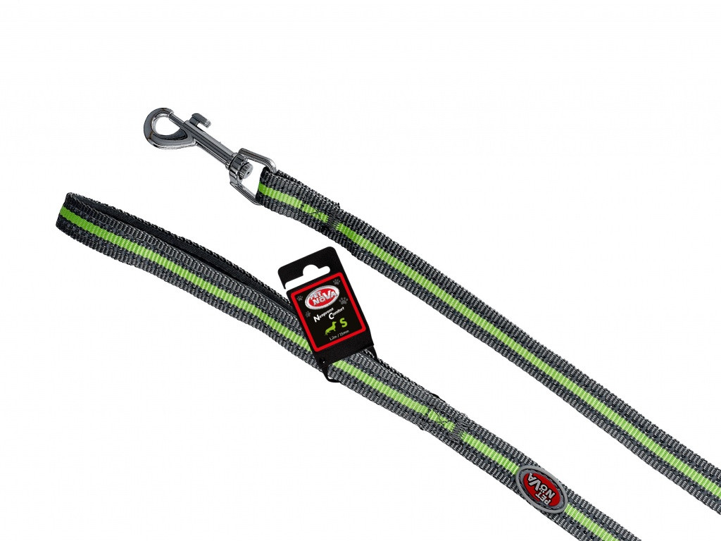 Повідець із відбивачем Pet Nova Neo Comfort S 1.5 х 120 см Сірий