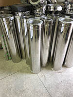Труба для димоходу із нержавіючої сталі з теплоізоляцією в нержавіючому кожусі ф150/220 н/н 0,8мм