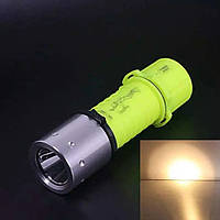 Підводний ліхтар Cree T6 тепле світло