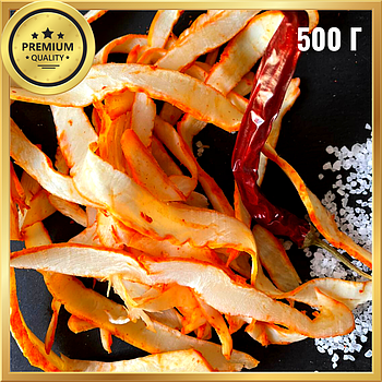 Кільця кальмара з перцем солоно-сушені/слайсі/снек до пива 0.5 кг