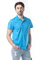 Мужская футболка Polo Поло, мужская поло с микролакосты с воротником