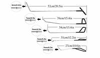 Лот крючки , клюшки для рихтовки вмятин без покраски тонкие для труднодоступных мест PDR