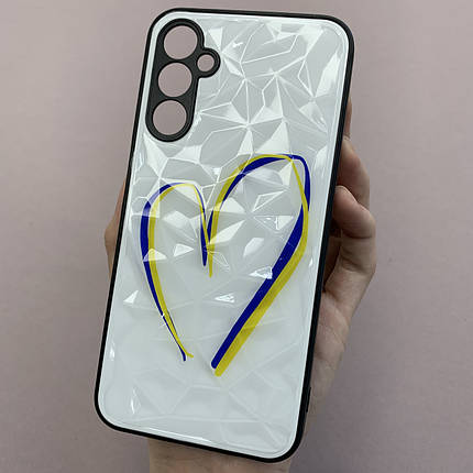 Чохол для Samsung Galaxy A24 4G патріотичний чохол із сердечком на телефон самсунг а24 4г білий f8e, фото 1