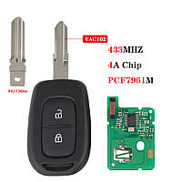 Ключ для Dacia Sandero, Logan, Lodgy, Dokker, Duster 2 кнопки 433Mhz