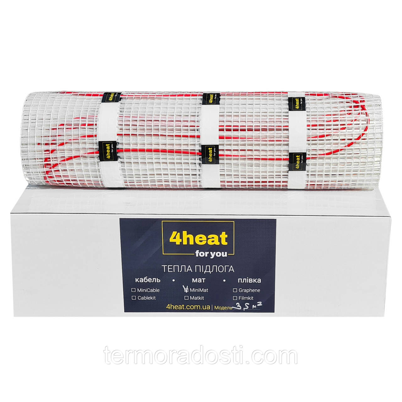 Нагрівальний мат MiniMat 150-5,0 м2 | Тепла підлога під плитку 4HEAT