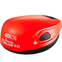 Оснастка кишенькова (БЕЗ КЛІШЕ) для круглої печатка 40 мм  Colop Stamp Mouse R40, червона