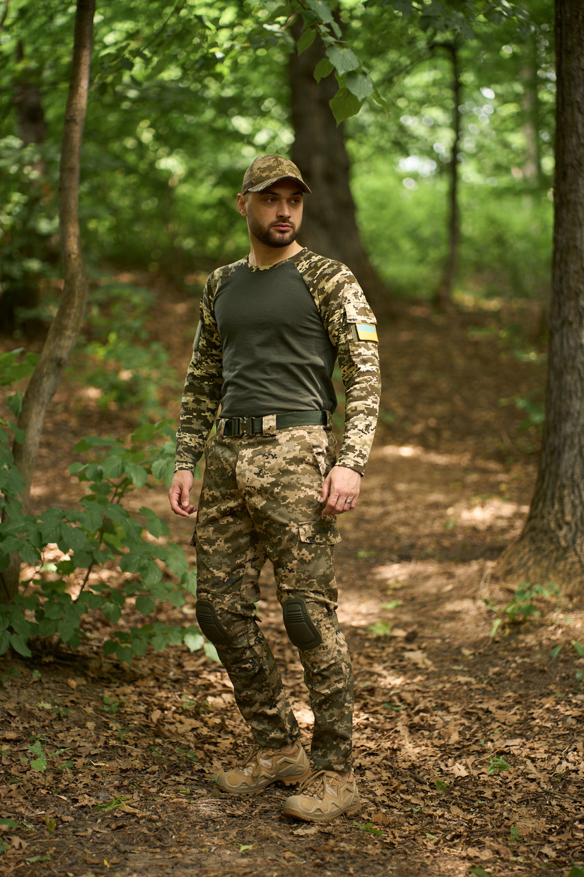 Уставной военный костюм мультикам пиксель 2в1, Мужская одежда для военных всу мм 14 на лето XL - фото 6 - id-p1926139865