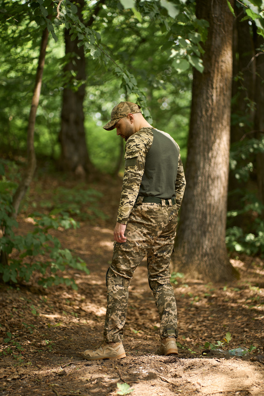 Уставной военный костюм мультикам пиксель 2в1, Мужская одежда для военных всу мм 14 на лето XXL - фото 4 - id-p1926139866