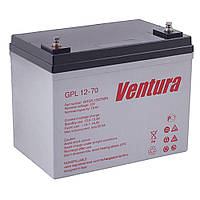 Аккумулятор АКБ для ИБП котла инверторов бесперебойника Ventura 12V 70Ah (260 * 169 * 229мм)