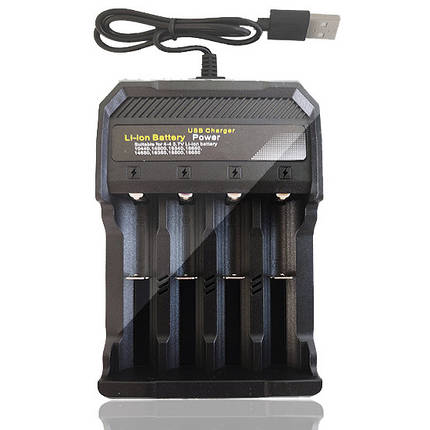 Зарядний пристрій для акумуляторів Li-ion MS-5D84A, USB 2A / Універсальна зарядка для батарей, фото 1
