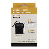 Зарядний пристрій для акумуляторів Li-ion MS-5D84A, USB 2A / Універсальна зарядка для батарей, фото 5