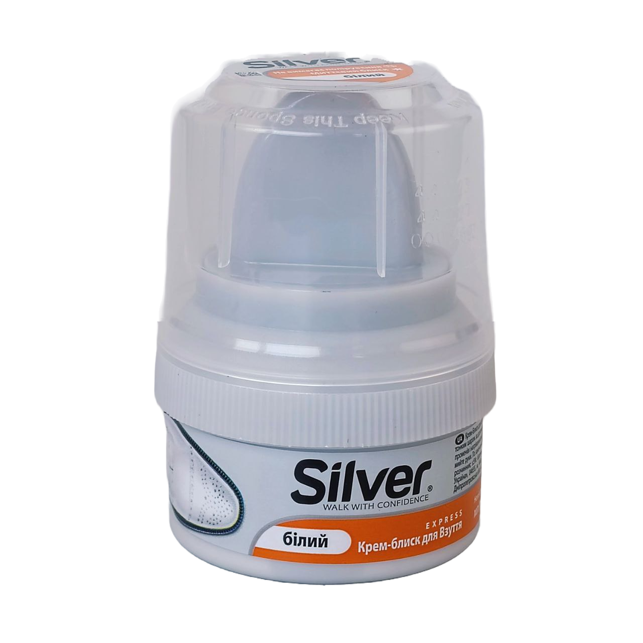 Крем-блиск для взуття Anti-Statik Silver 50ml банка пластмасова (білий), фото 1